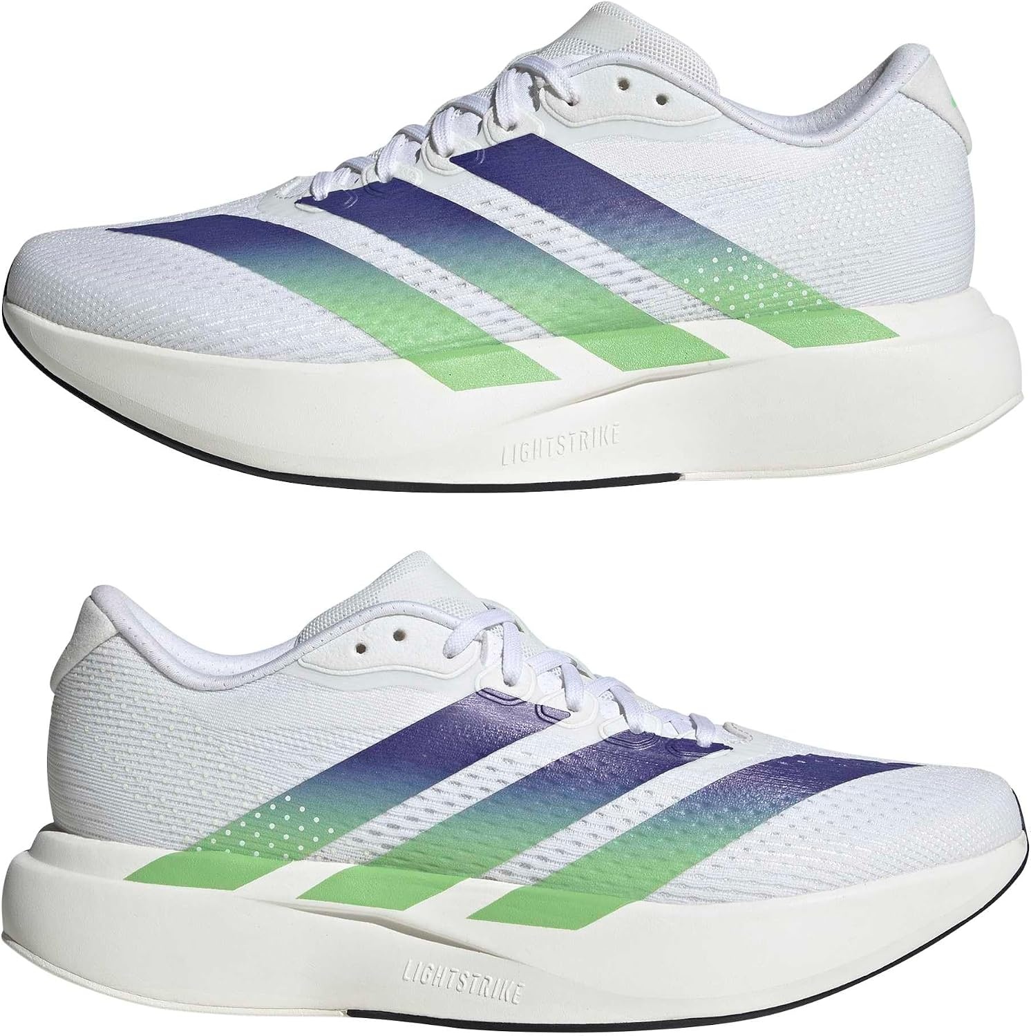 image:imageadidas Mens Adizero Pacer Running Sneakers Shoes BeigeWhiteBeam GreenNight Flash
