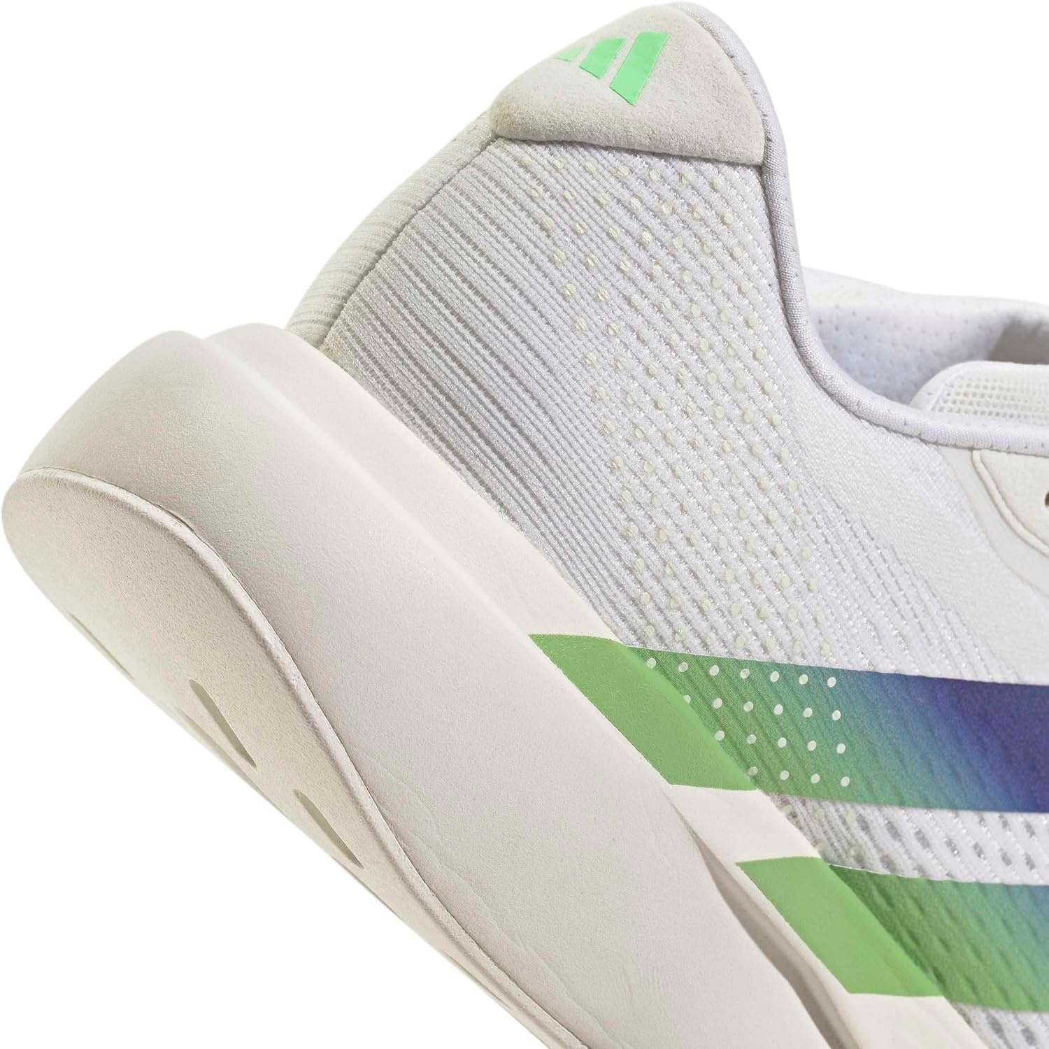 image:imageadidas Mens Adizero Pacer Running Sneakers Shoes BeigeWhiteBeam GreenNight Flash