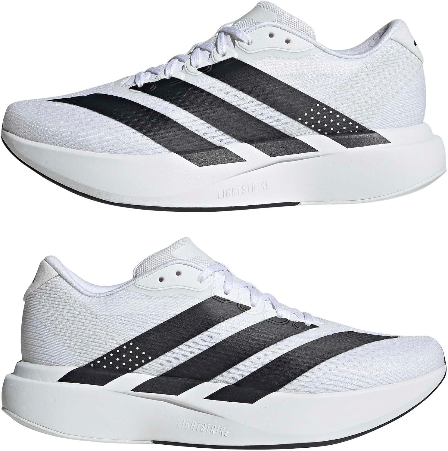 image:imageadidas Mens Adizero Pacer Running Sneakers Shoes BeigeWhiteBlackCrystal White