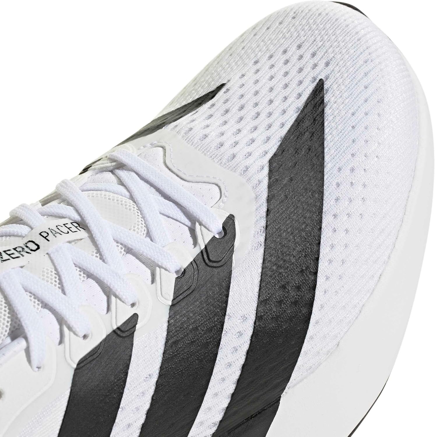 image:imageadidas Mens Adizero Pacer Running Sneakers Shoes BeigeWhiteBlackCrystal White