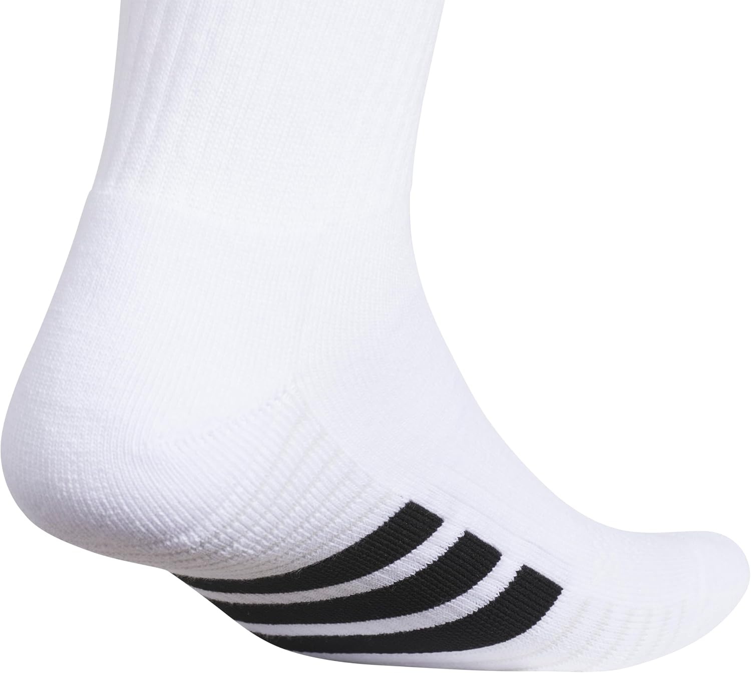 image:imageadidas Mens Cushioned Low Cut Ankle Socks 3 Pairs Durable amp Comfortable 3Pack Targeted Cushioning Arch Support Breathable MoistureWicking Reinforced Heel amp Toe AllDay ComfortWhiteBlackClear Grey40Crew