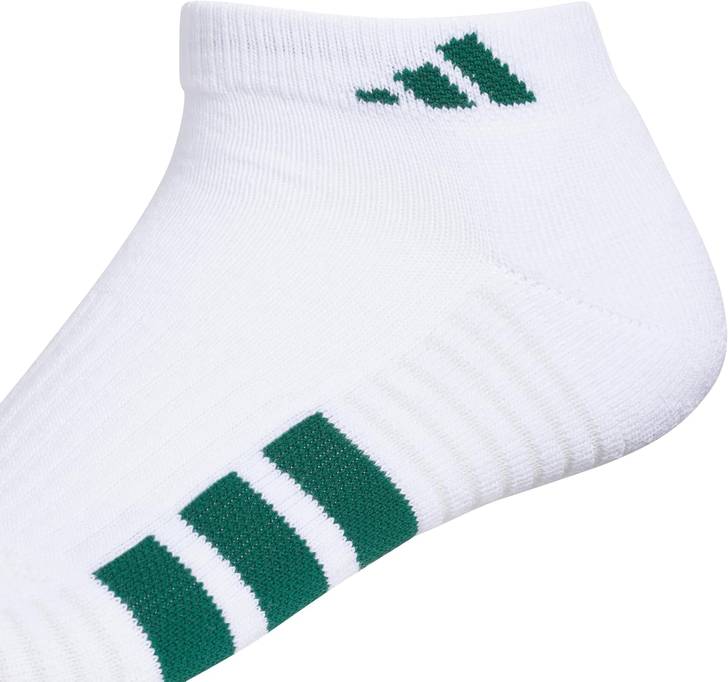 image:imageadidas Mens Cushioned Low Cut Ankle Socks 3 Pairs Durable amp Comfortable 3Pack Targeted Cushioning Arch Support Breathable MoistureWicking Reinforced Heel amp Toe AllDay ComfortWhiteCollegiate GreenBlack40Low Cut