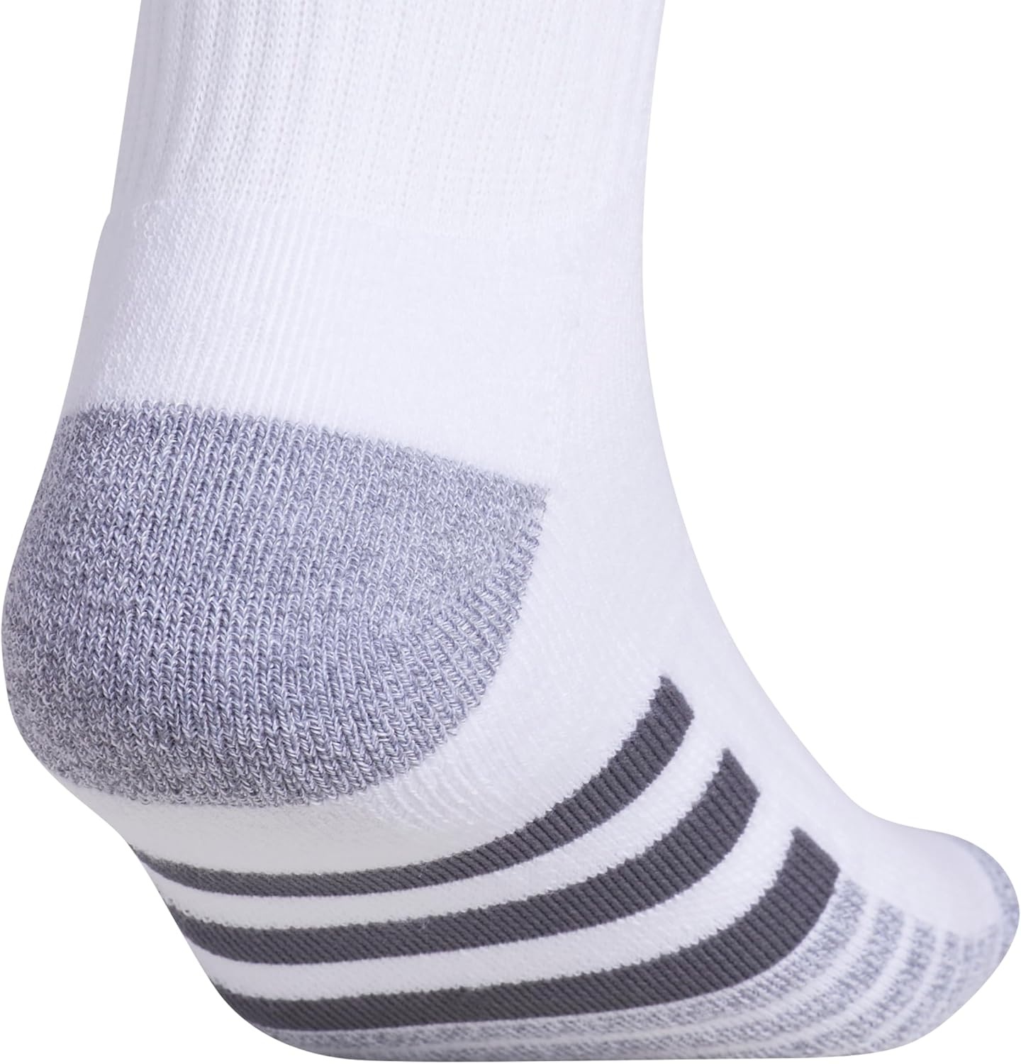 image:imageadidas Mens Cushioned Low Cut Ankle Socks 3 Pairs Durable amp Comfortable 3Pack Targeted Cushioning Arch Support Breathable MoistureWicking Reinforced Heel amp Toe AllDay ComfortWhiteGreyOnix Grey30Crew