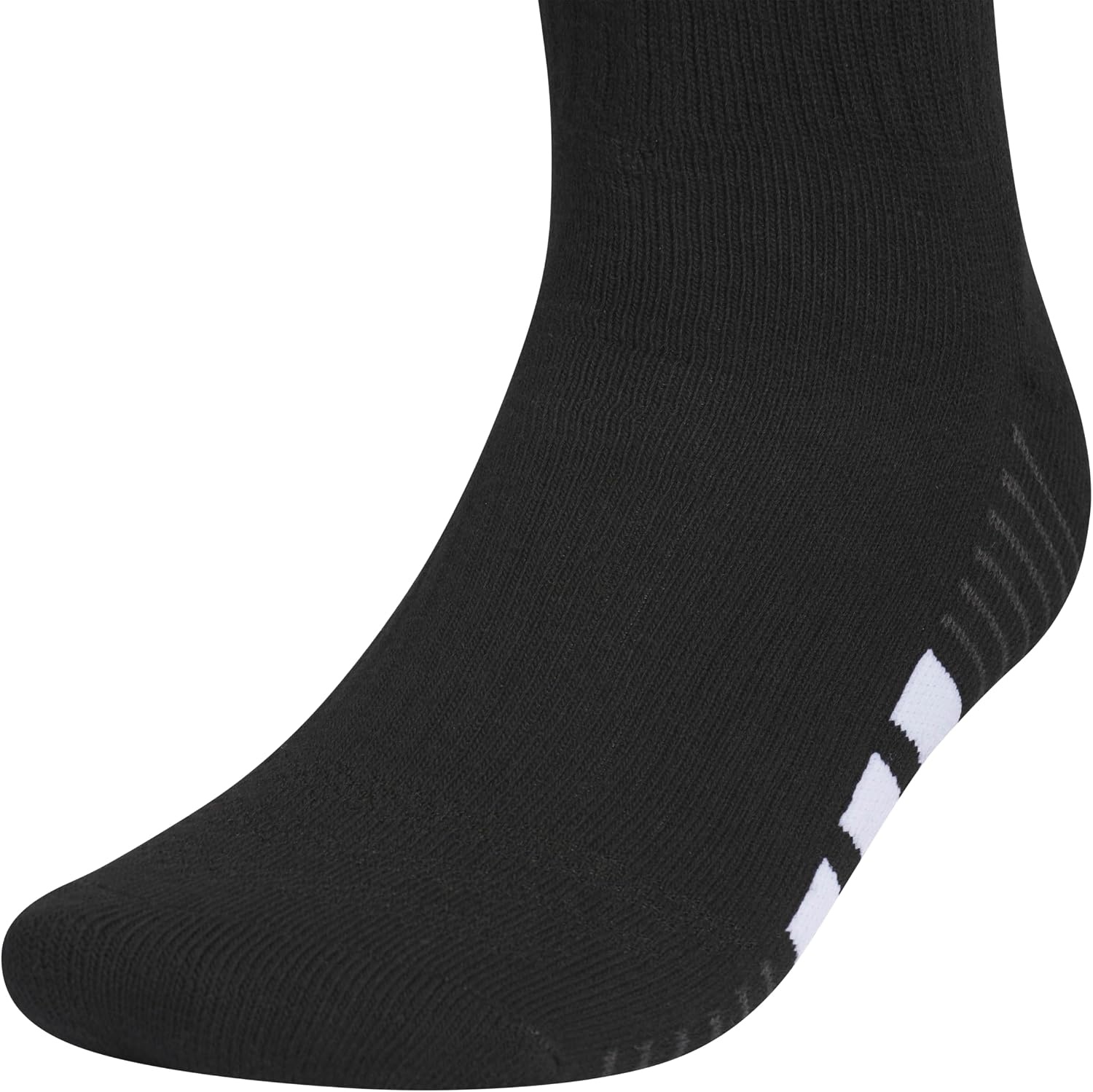image:imageadidas Mens Cushioned Low Cut Ankle Socks 3 Pairs Durable amp Comfortable 3Pack Targeted Cushioning Arch Support Breathable MoistureWicking Reinforced Heel amp Toe AllDay ComfortBlackWhiteCarbon Grey40Crew