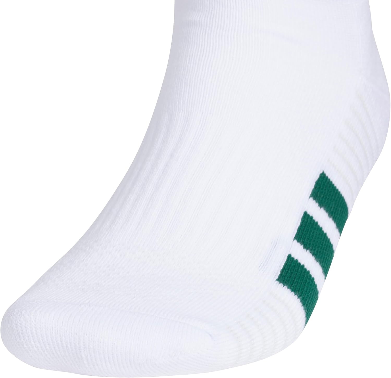 image:imageadidas Mens Cushioned Low Cut Ankle Socks 3 Pairs Durable amp Comfortable 3Pack Targeted Cushioning Arch Support Breathable MoistureWicking Reinforced Heel amp Toe AllDay ComfortWhiteCollegiate GreenBlack40Low Cut