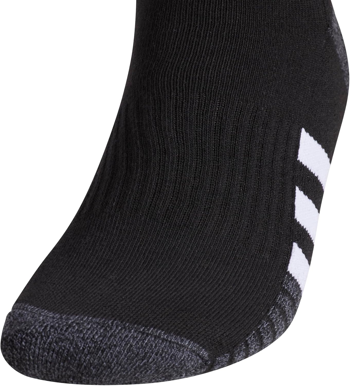 image:imageadidas Mens Cushioned Low Cut Ankle Socks 3 Pairs Durable amp Comfortable 3Pack Targeted Cushioning Arch Support Breathable MoistureWicking Reinforced Heel amp Toe AllDay ComfortBlackOnix GreyWhite30Low Cut