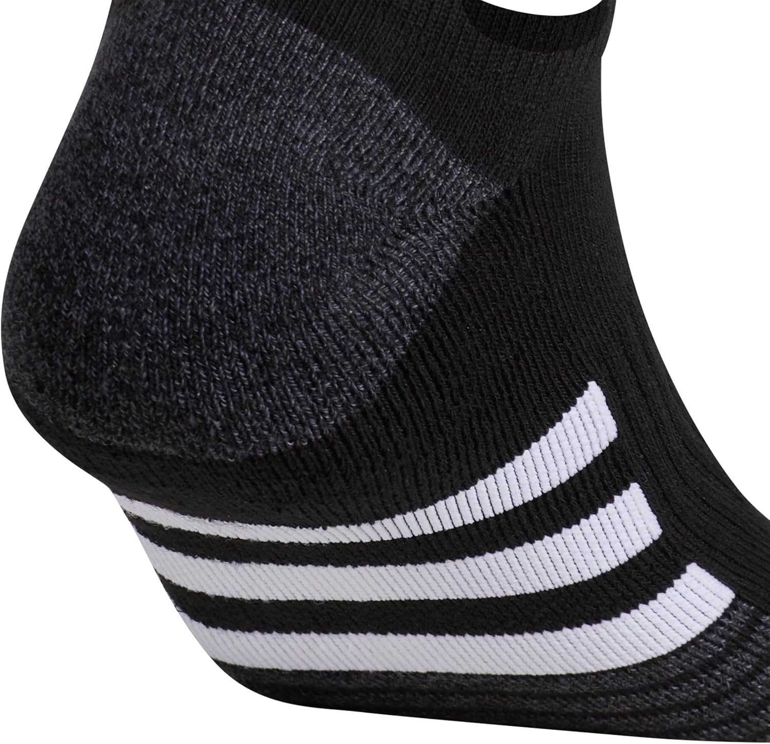 image:imageadidas Mens Cushioned Low Cut Ankle Socks 3 Pairs Durable amp Comfortable 3Pack Targeted Cushioning Arch Support Breathable MoistureWicking Reinforced Heel amp Toe AllDay ComfortBlackOnix GreyWhite30No Show
