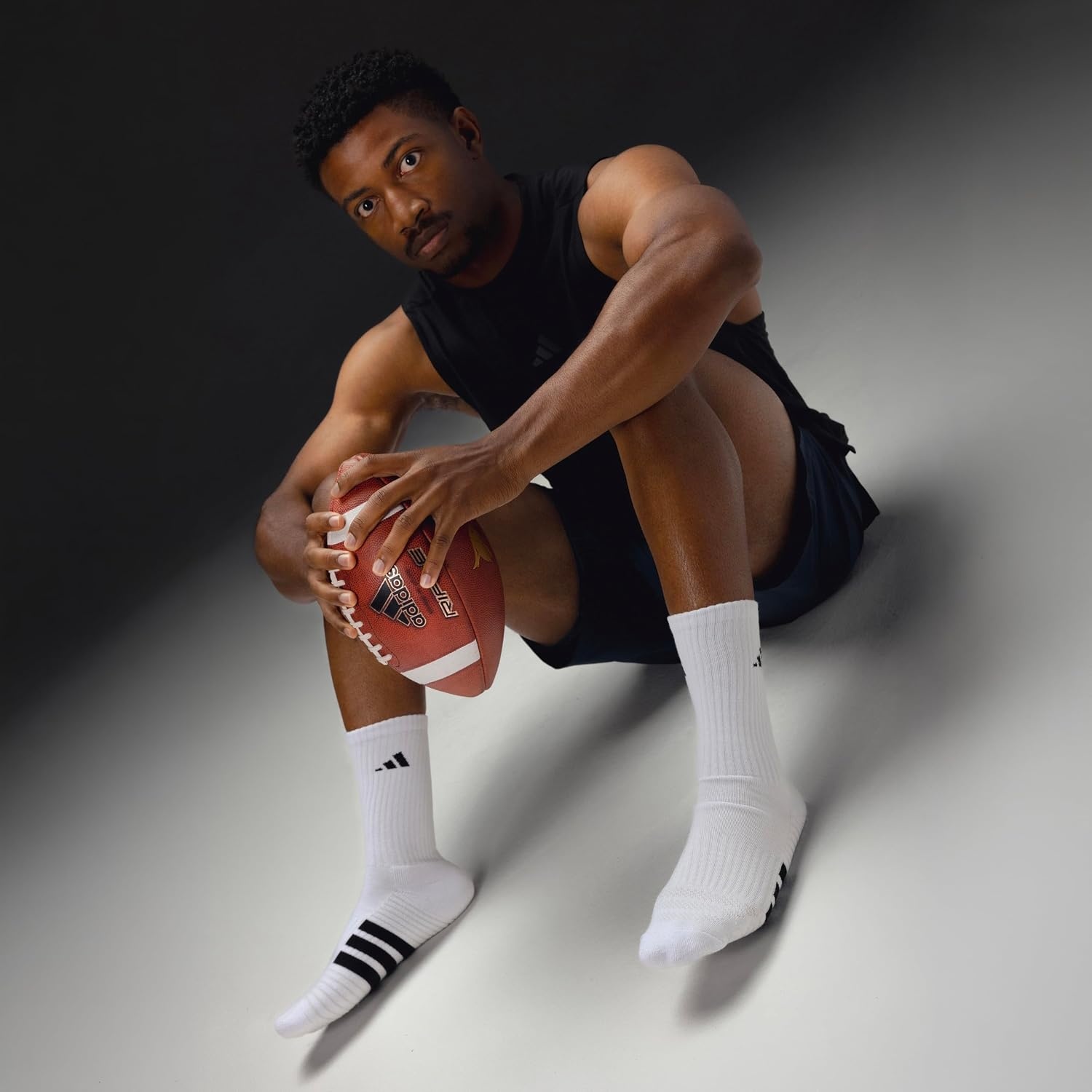 image:imageadidas Mens Cushioned Low Cut Ankle Socks 3 Pairs Durable amp Comfortable 3Pack Targeted Cushioning Arch Support Breathable MoistureWicking Reinforced Heel amp Toe AllDay ComfortWhiteGreyOnix Grey30Crew