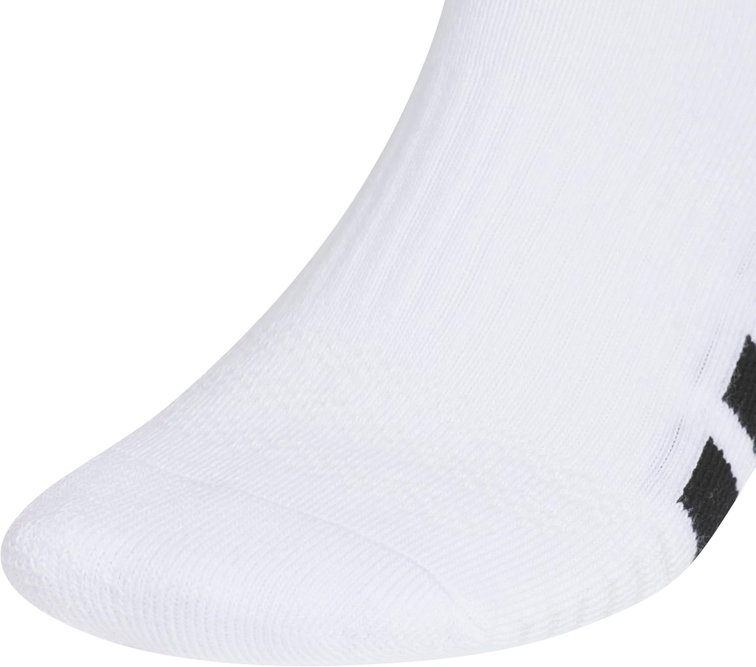 image:imageadidas Mens Cushioned Low Cut Ankle Socks 3 Pairs Durable amp Comfortable 3Pack Targeted Cushioning Arch Support Breathable MoistureWicking Reinforced Heel amp Toe AllDay ComfortWhiteBlackClear Grey40No Show