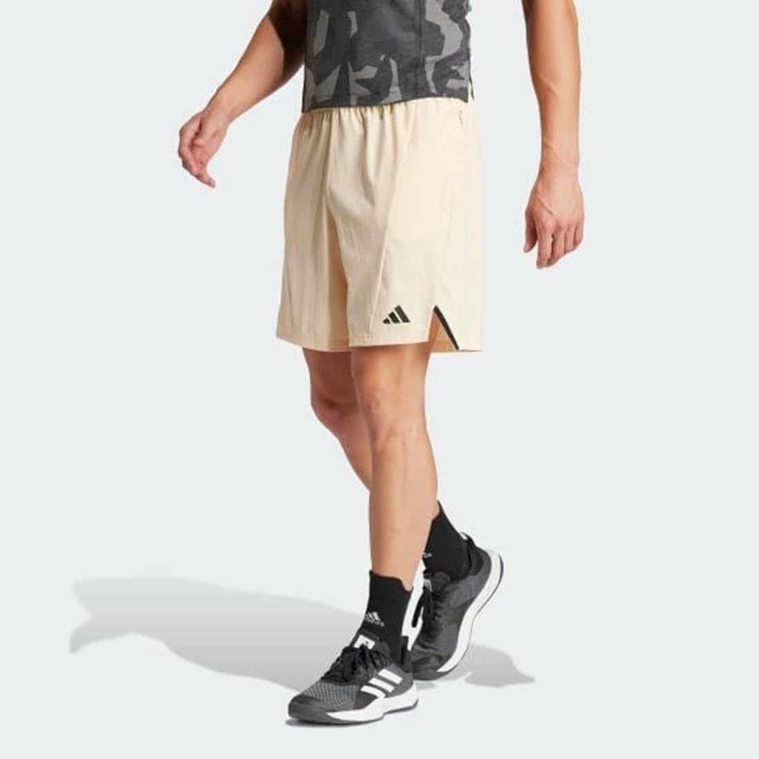 image:imageadidas Mens Designed For Training Workout ShortsCrystal Sand