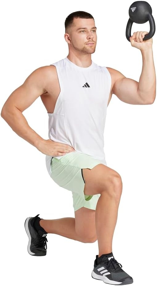 image:imageadidas Mens Designed For Training Workout ShortsSemi Green Spark