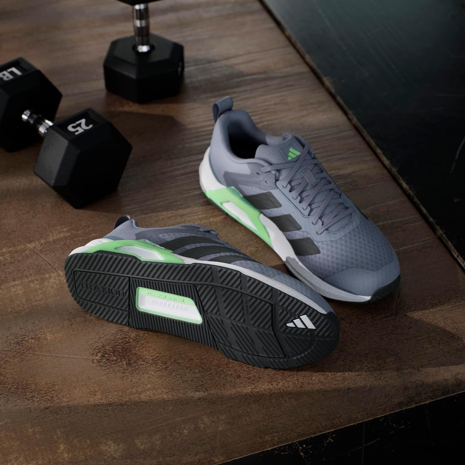 image:imageadidas Mens Dropset Vario TrainingGreyBlackLime Burst