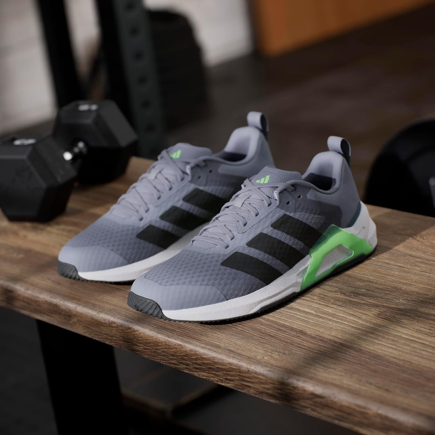 image:imageadidas Mens Dropset Vario TrainingGreyBlackLime Burst