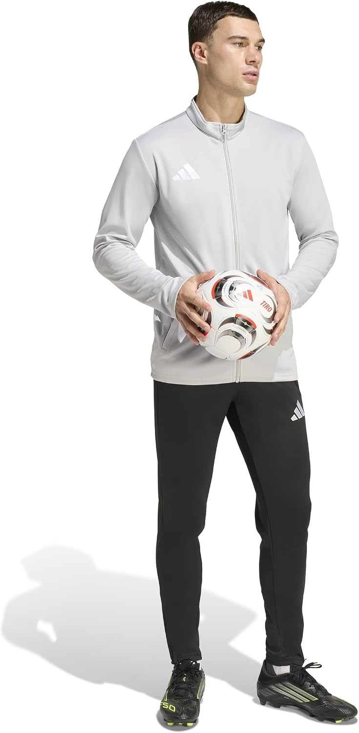 image:imageadidas Mens Entrada 26 Track JacketTeam Light GreyWhite
