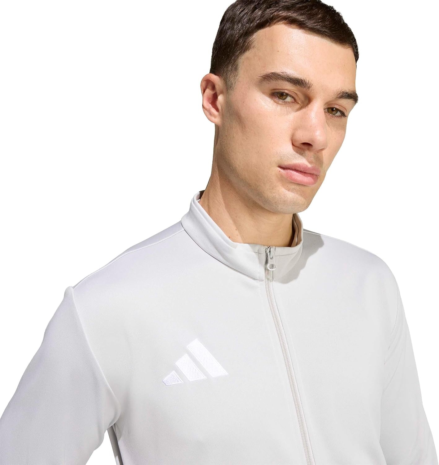 image:imageadidas Mens Entrada 26 Track JacketTeam Light GreyWhite