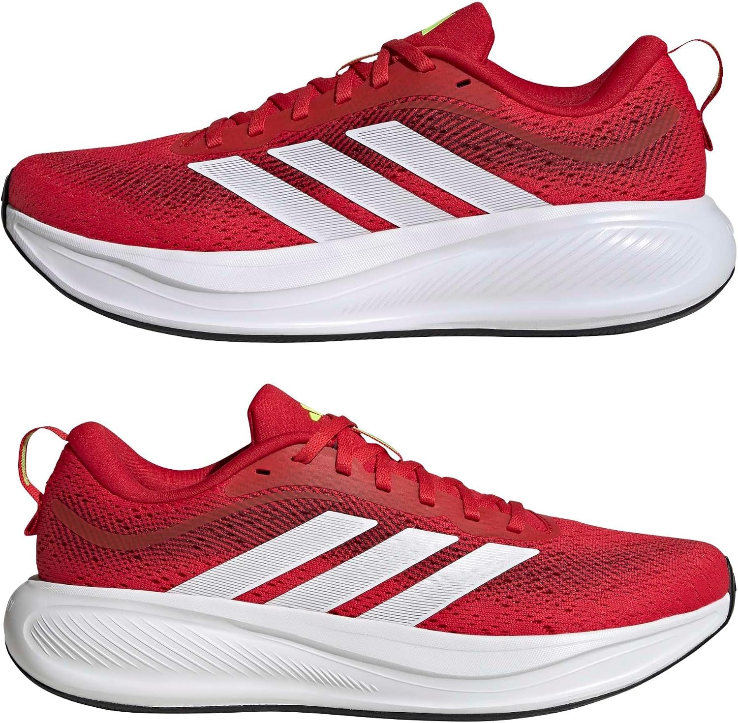 image:imageadidas Mens Response Pace Sneakers Shoes Casual WhiteBetter ScarletLucid LemonMaroon
