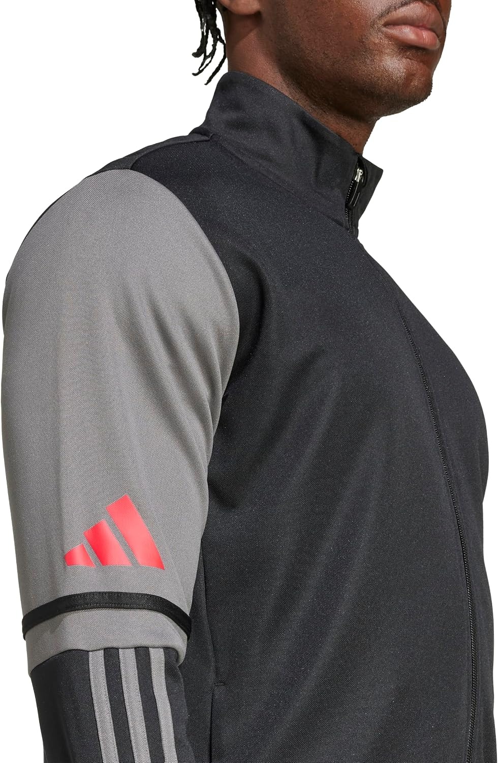 image:imageadidas Mens Squadra 25 Training JacketBlackTeam GreyPure Ruby