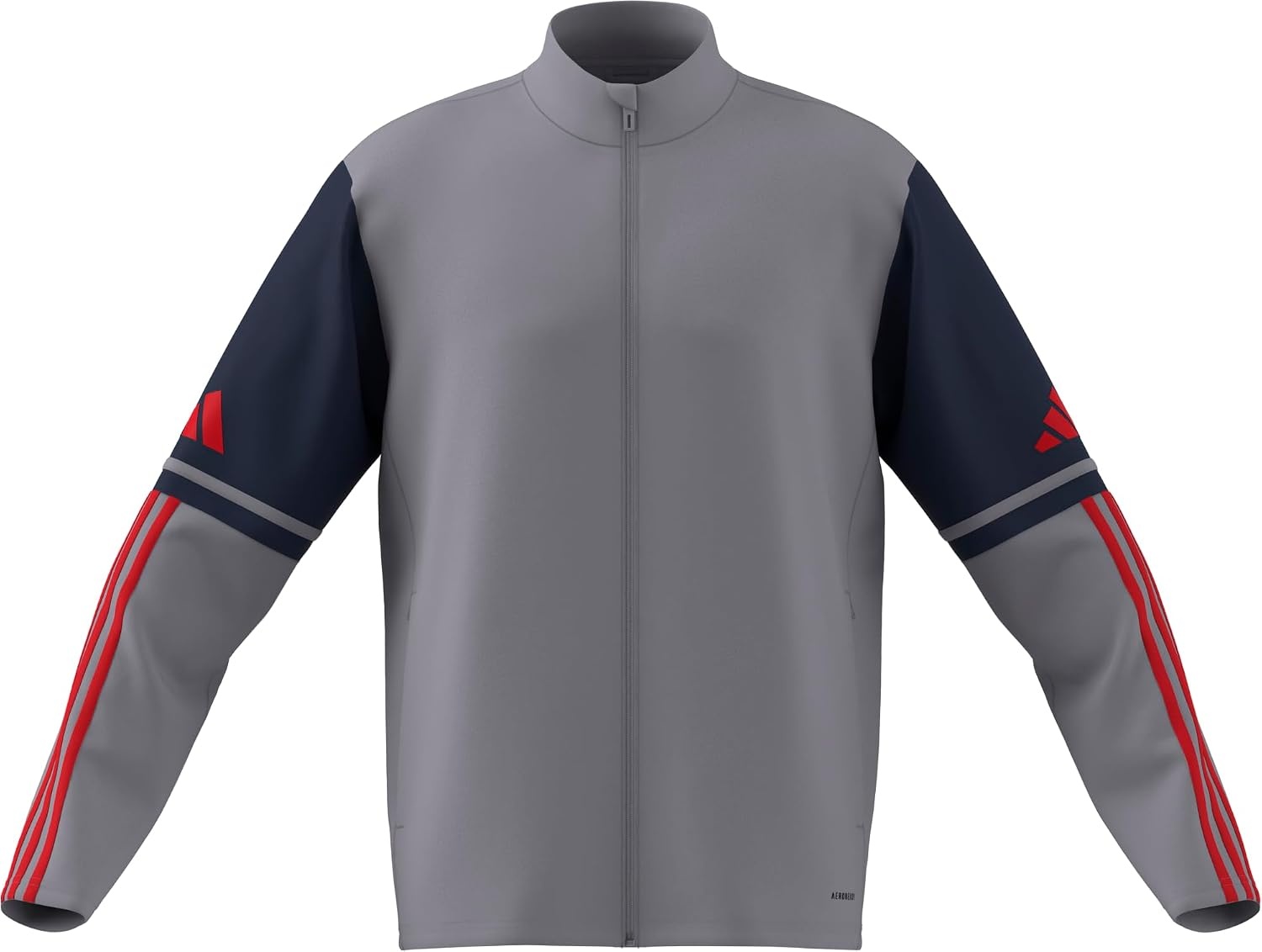 image:imageadidas Mens Squadra 25 Training JacketGlory GreyTeam Navy BluePure Ruby