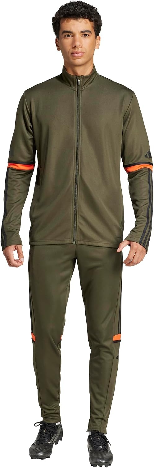 image:imageadidas Mens Squadra 25 Training JacketNight CargoBlackSemi Impact Orange