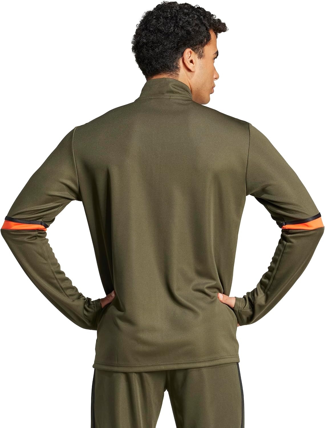 image:imageadidas Mens Squadra 25 Training JacketNight CargoBlackSemi Impact Orange