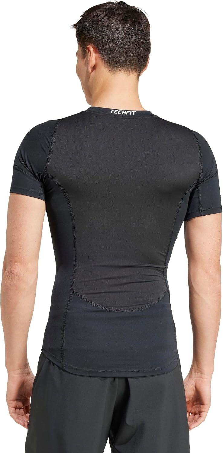 image:imageadidas Mens Techfit Compression Casual Tops Casual BlackBlack