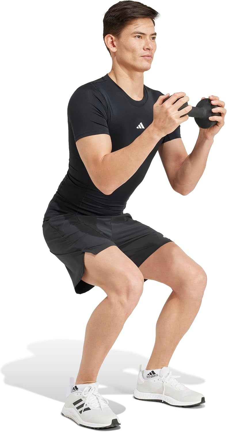 image:imageadidas Mens Techfit Compression Casual Tops Casual BlackBlack