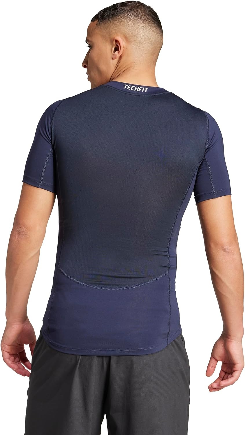 image:imageadidas Mens Techfit Compression Casual Tops Casual BlackLegend Ink