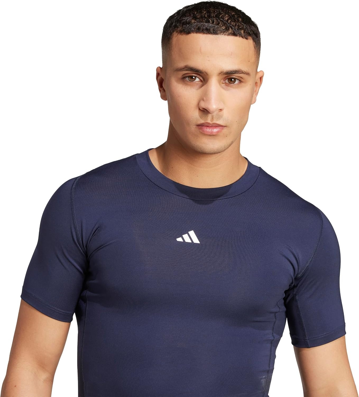 image:imageadidas Mens Techfit Compression Casual Tops Casual BlackLegend Ink