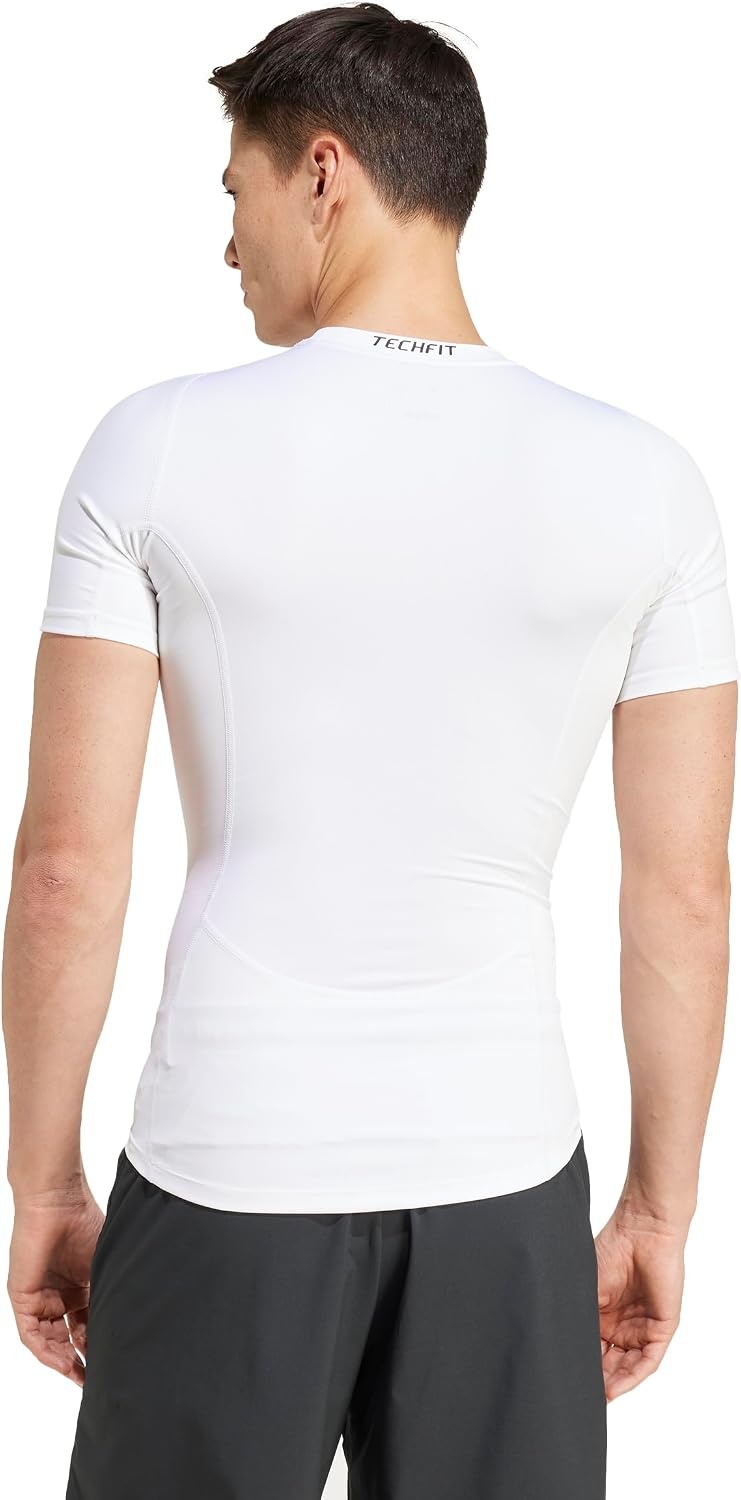image:imageadidas Mens Techfit Compression Casual Tops Casual BlackWhite
