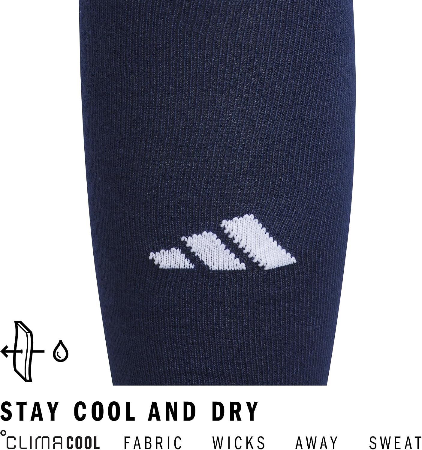 image:imageadidas Rivalry OvertheCalf Soccer Socks 2 Pairs Unisex 2Pack Cushioned Impact Zones Arch amp Ankle Support Secure Compression OverTheCalf Fit Game amp Practice ReadyTeam Navy Blue 2White2