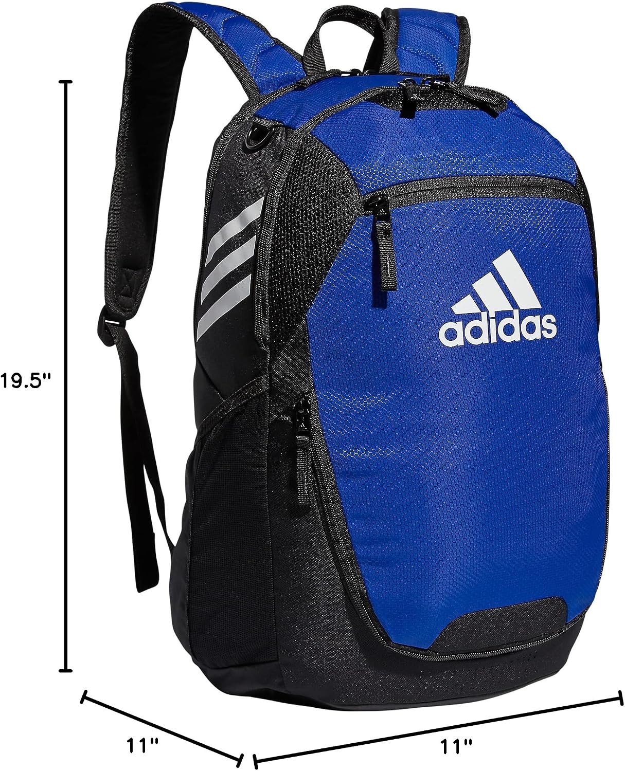 image:imageadidas Stadium Soccer Backpack 36L Padded Laptop Sleeve Holds A Size 5 Ball Vented Gear Pocket Stays Dry On Wet Fields School Gym amp Travel ReadyTeam Royal Blue3
