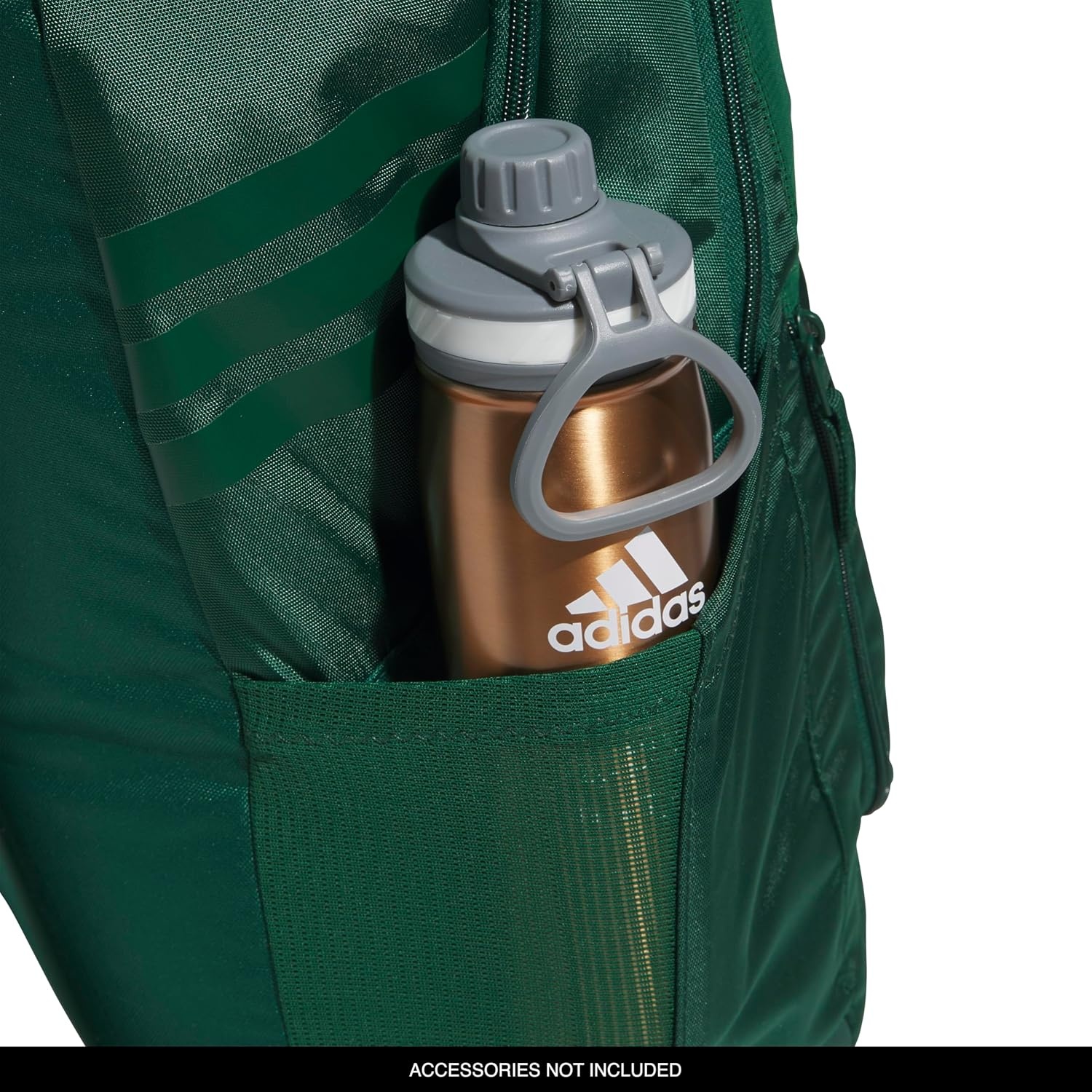 image:imageadidas Stadium Soccer Backpack 36L Padded Laptop Sleeve Holds A Size 5 Ball Vented Gear Pocket Stays Dry On Wet Fields School Gym amp Travel ReadyTeam Dark Green4