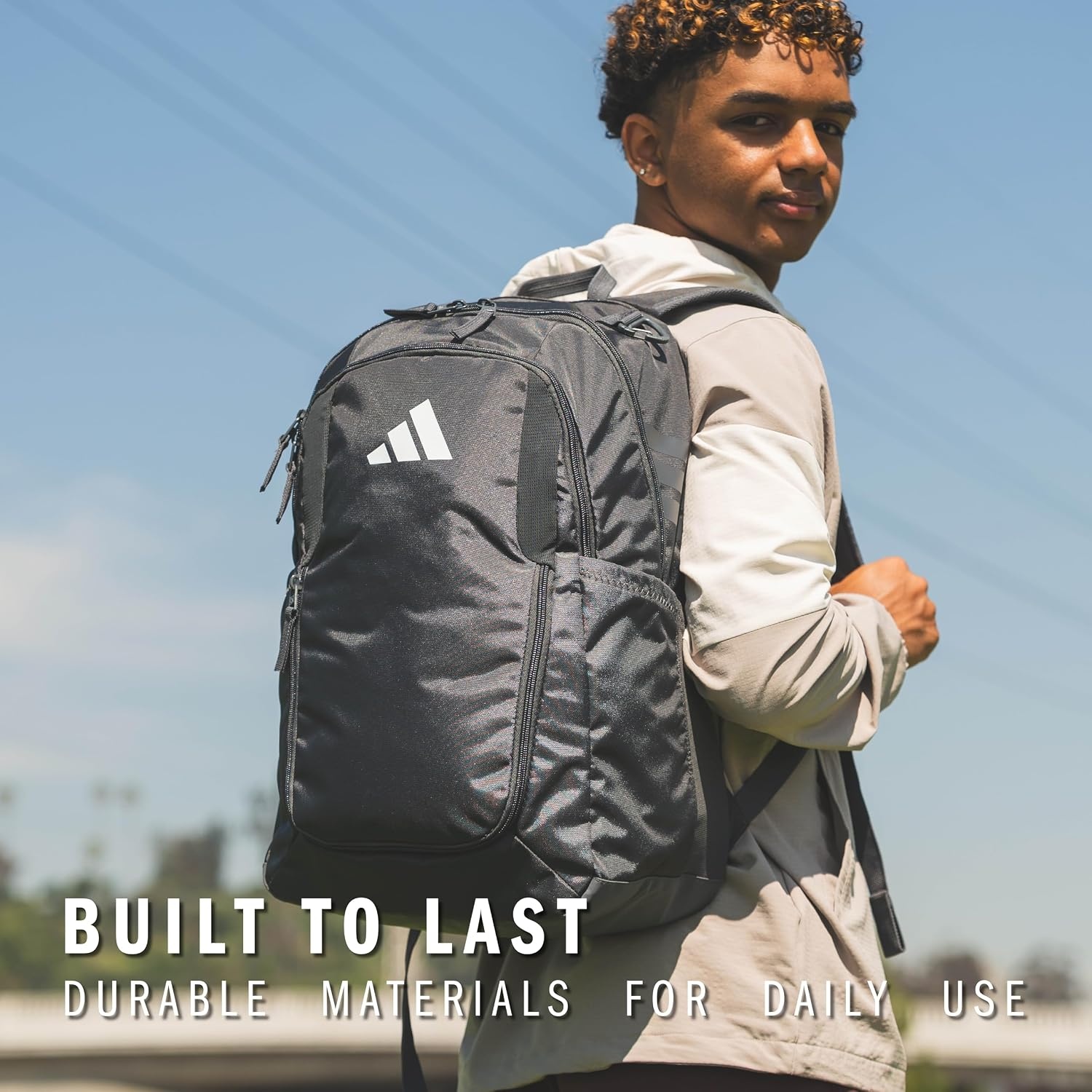 image:imageadidas Stadium Soccer Backpack 36L Padded Laptop Sleeve Holds A Size 5 Ball Vented Gear Pocket Stays Dry On Wet Fields School Gym amp Travel ReadyTeam Dark Green3