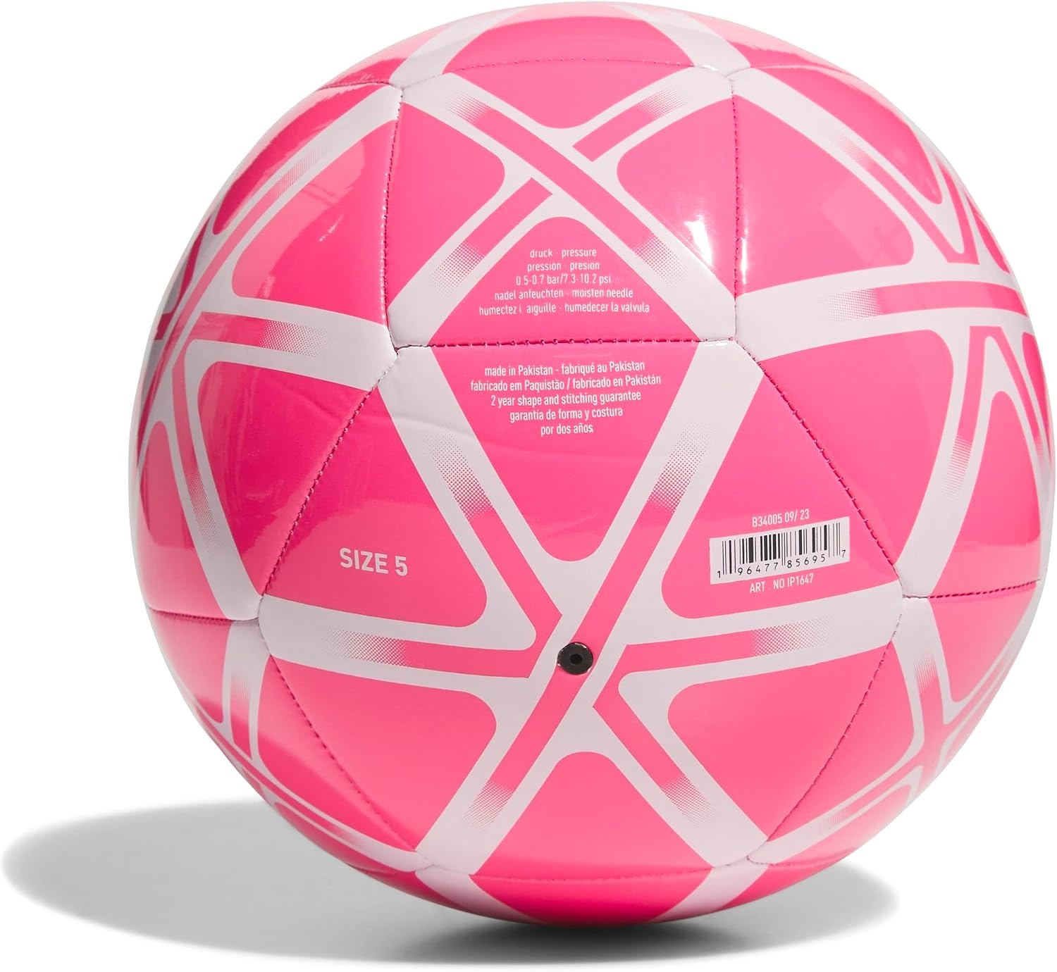 image:imageadidas Starlancer Club Soccer BallSolar PinkWhite