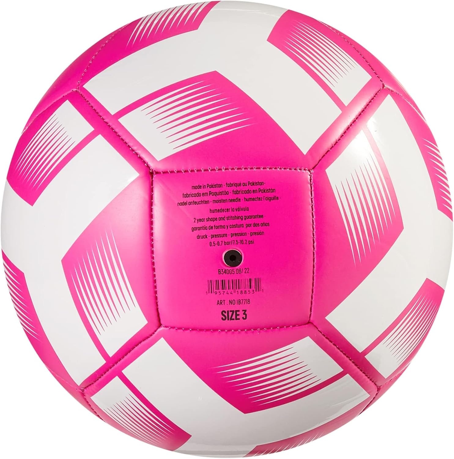 image:imageadidas Starlancer Club Soccer BallTeam Shock PinkWhite