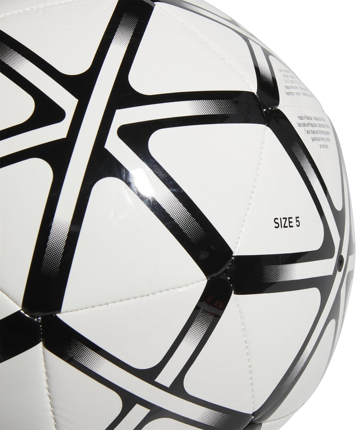 image:imageadidas Starlancer Club Soccer BallWhiteBlack