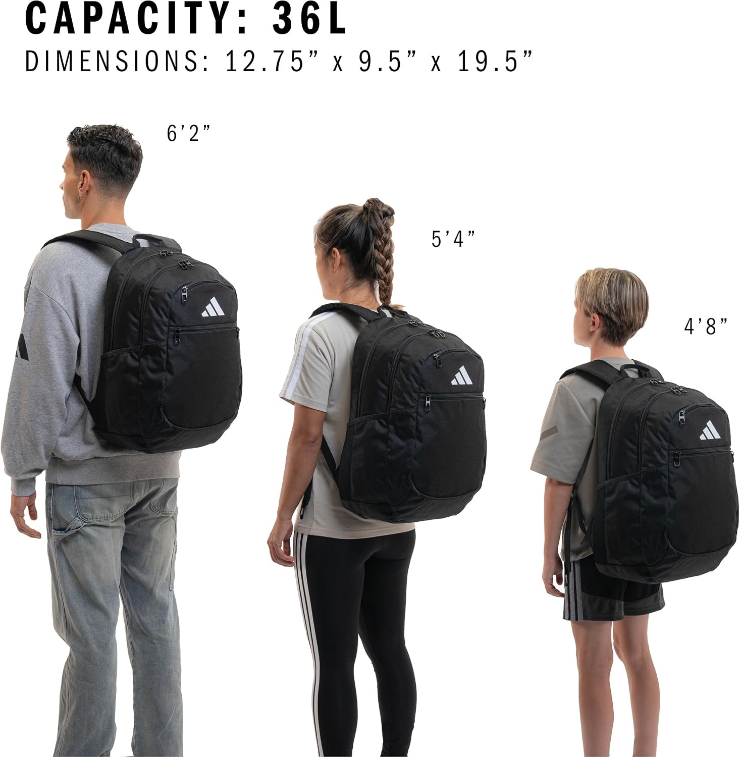 image:imageadidas Striker 3 Team Sports Backpack Daypack for Sports Gym Travel 36L Royal Blue OSFABlack