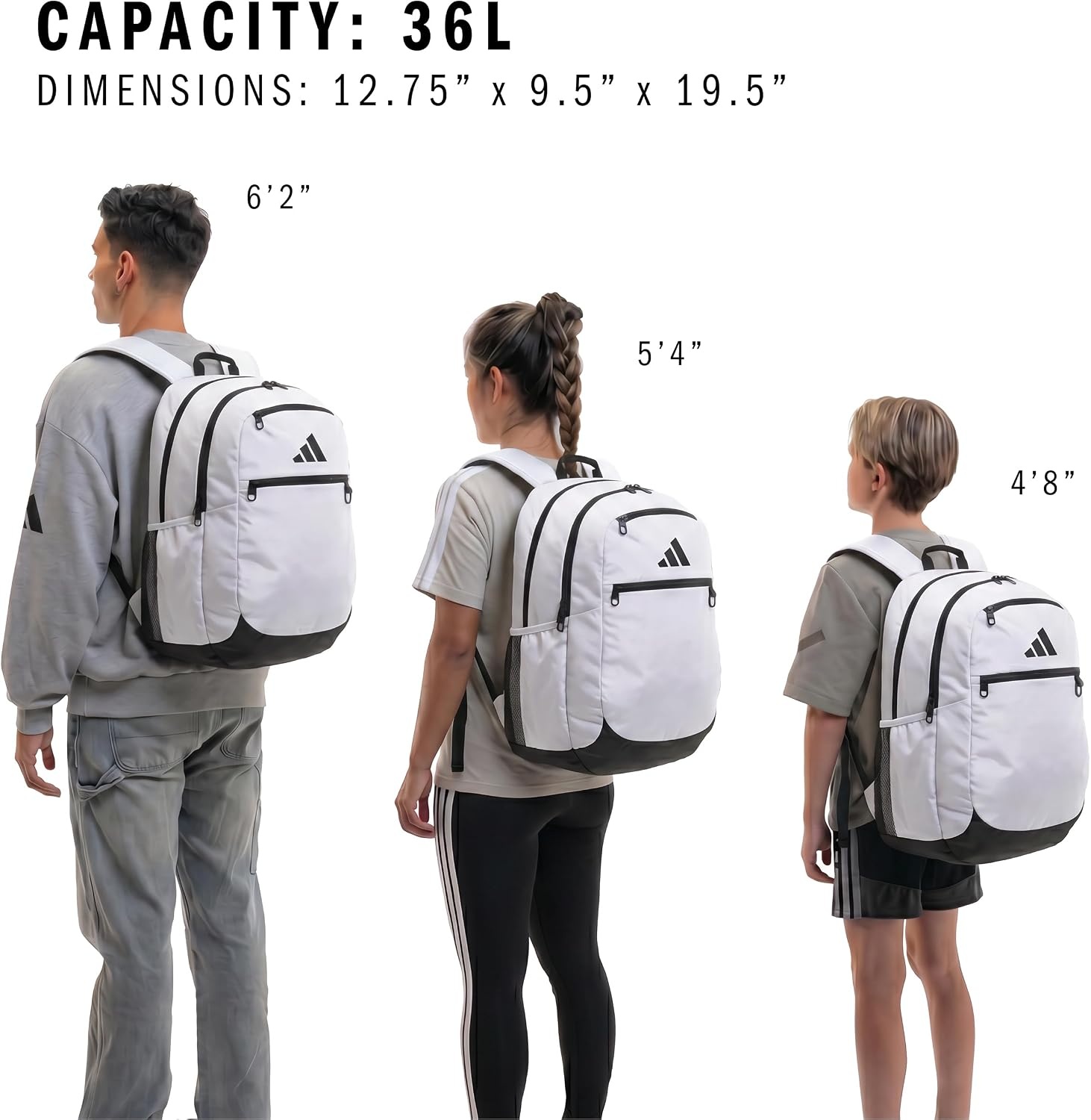 image:imageadidas Striker 3 Team Sports Backpack Daypack for Sports Gym Travel 36L Royal Blue OSFAWhiteBlack