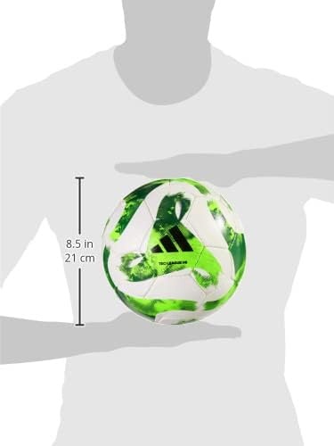 image:imageadidas Tiro Soccer BallWhiteTeam GreenTeam Solar GreenBlackMatch