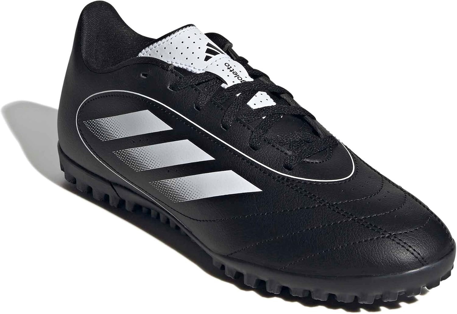 image:imageadidas Unisex Adult Goletto IX Turf Soccer Shoes Soccer ShoesBlackWhiteBlack