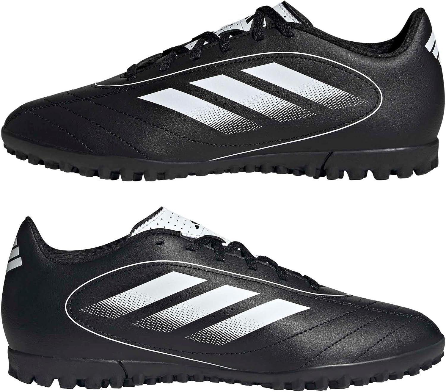 image:imageadidas Unisex Adult Goletto IX Turf Soccer Shoes Soccer ShoesBlackWhiteBlack