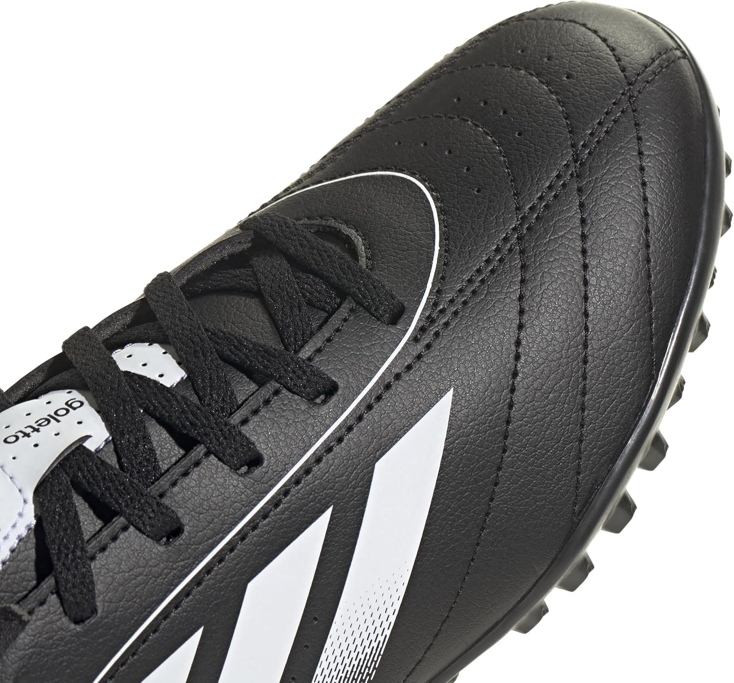 image:imageadidas Unisex Adult Goletto IX Turf Soccer Shoes Soccer ShoesBlackWhiteWhite