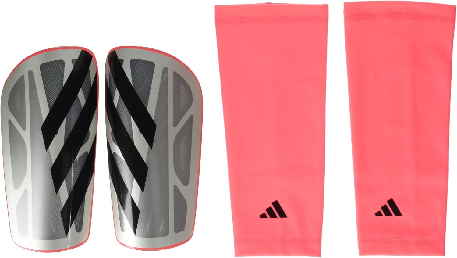 image:imageadidas Unisex Adult Tiro Soccer Shin GuardsPlatin MetallicAurora BlackCarbonLeague
