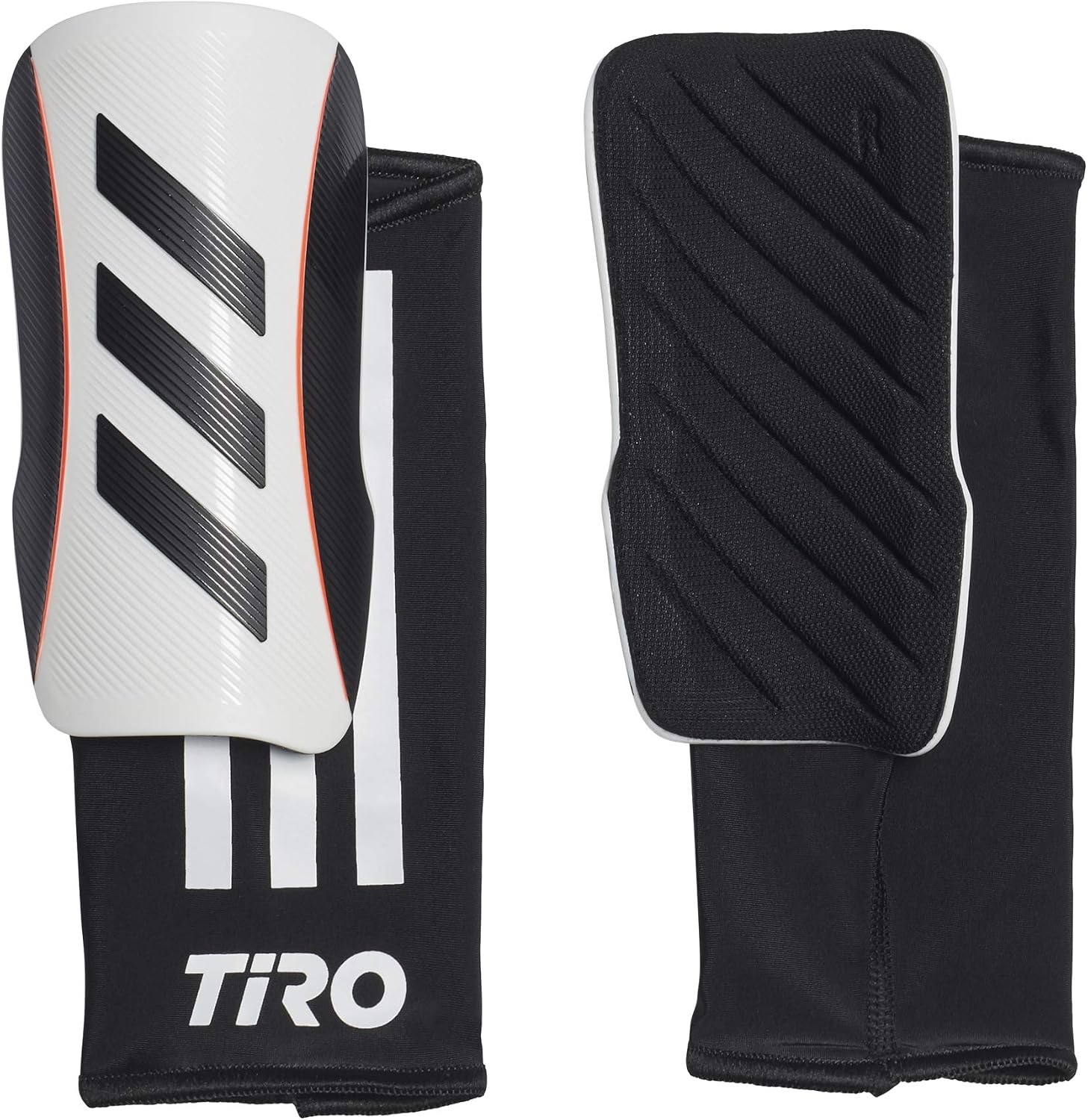image:imageadidas Unisex Adult Tiro Soccer Shin GuardsWhiteBlackBlackSolar RedLeague