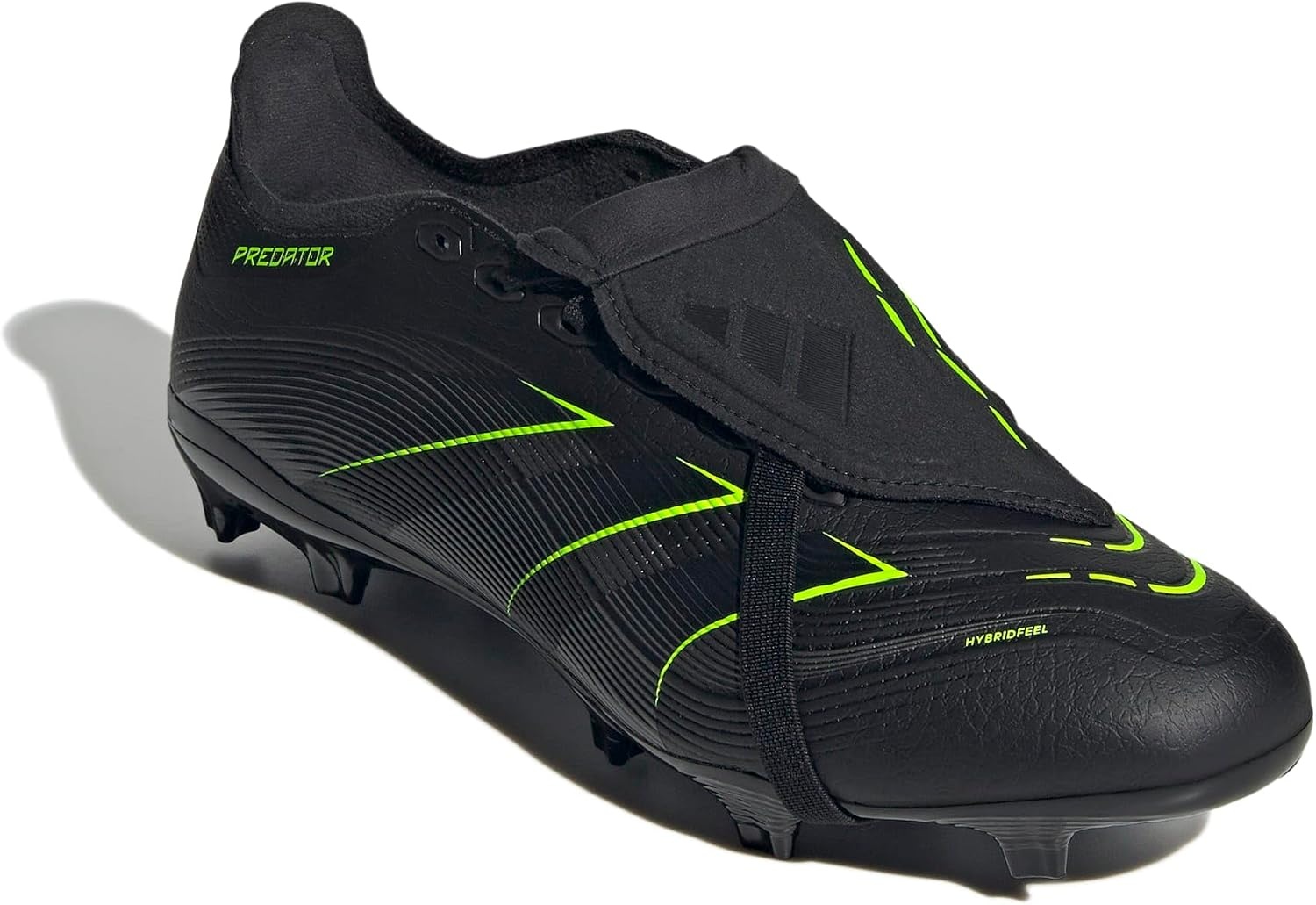 image:imageadidas UnisexAdult League Predator FoldOver Tongue FirmMulti Ground CleatBlackCarbonLucid Lemon