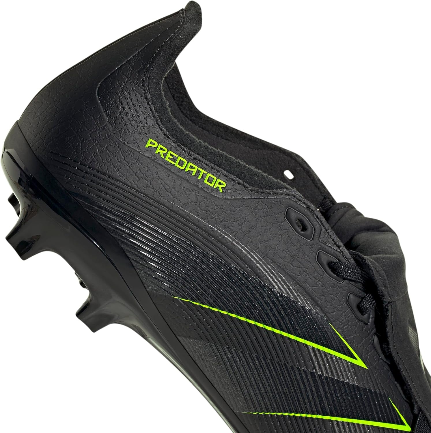 image:imageadidas UnisexAdult League Predator FoldOver Tongue FirmMulti Ground CleatBlackCarbonLucid Lemon