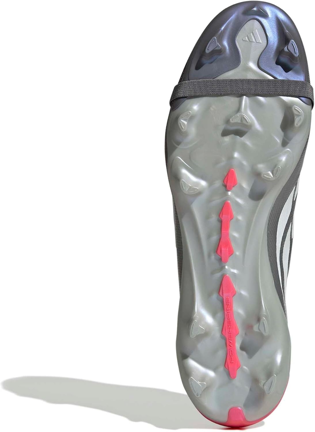 image:imageadidas UnisexAdult League Predator FoldOver Tongue FirmMulti Ground CleatIron MetallicZero MetallicLucid Red