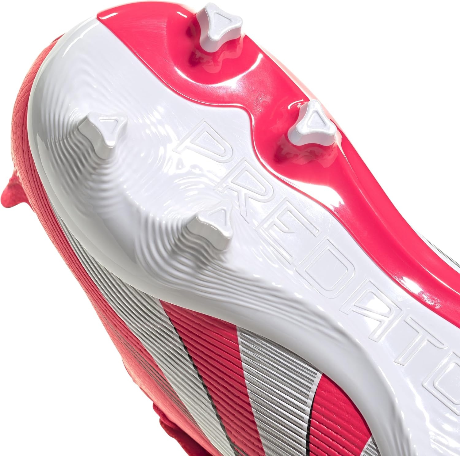 image:imageadidas UnisexAdult League Predator FoldOver Tongue FirmMulti Ground CleatLucid Red Cloud White Core Black