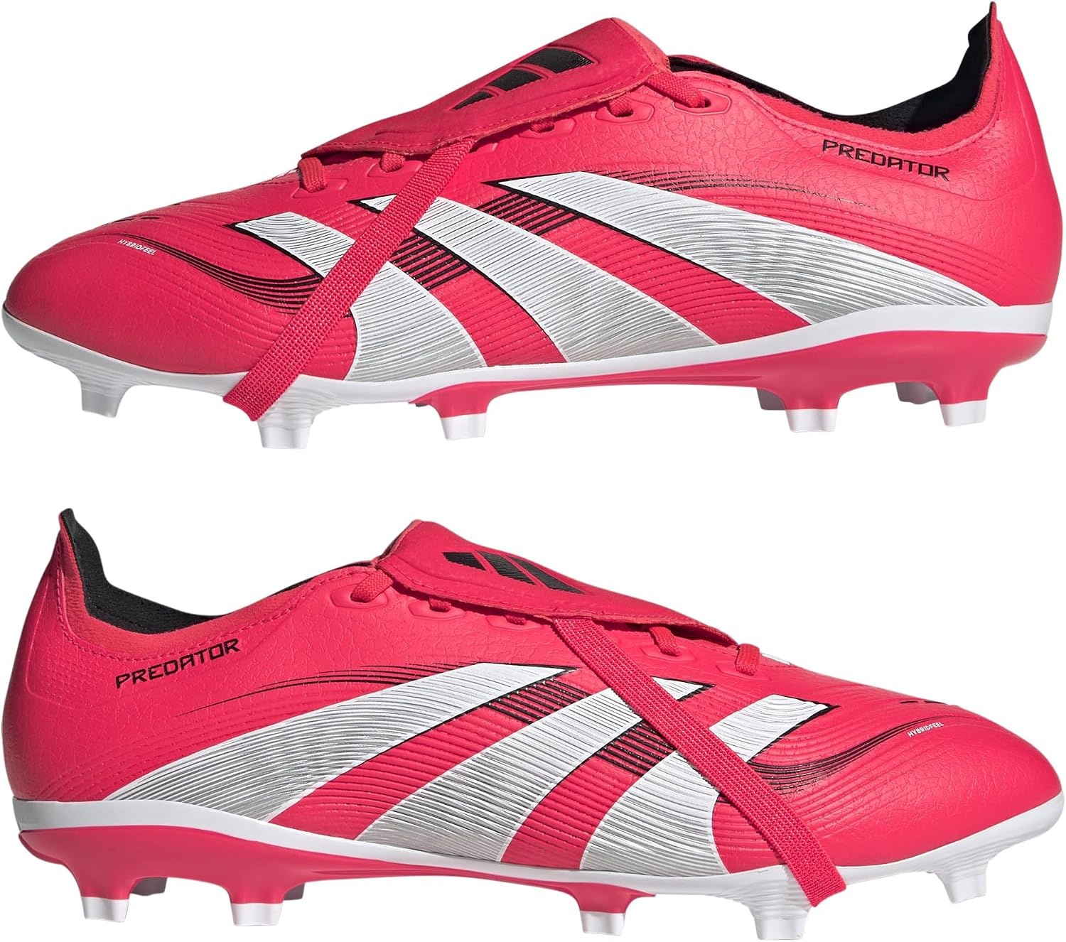 image:imageadidas UnisexAdult League Predator FoldOver Tongue FirmMulti Ground CleatLucid Red Cloud White Core Black
