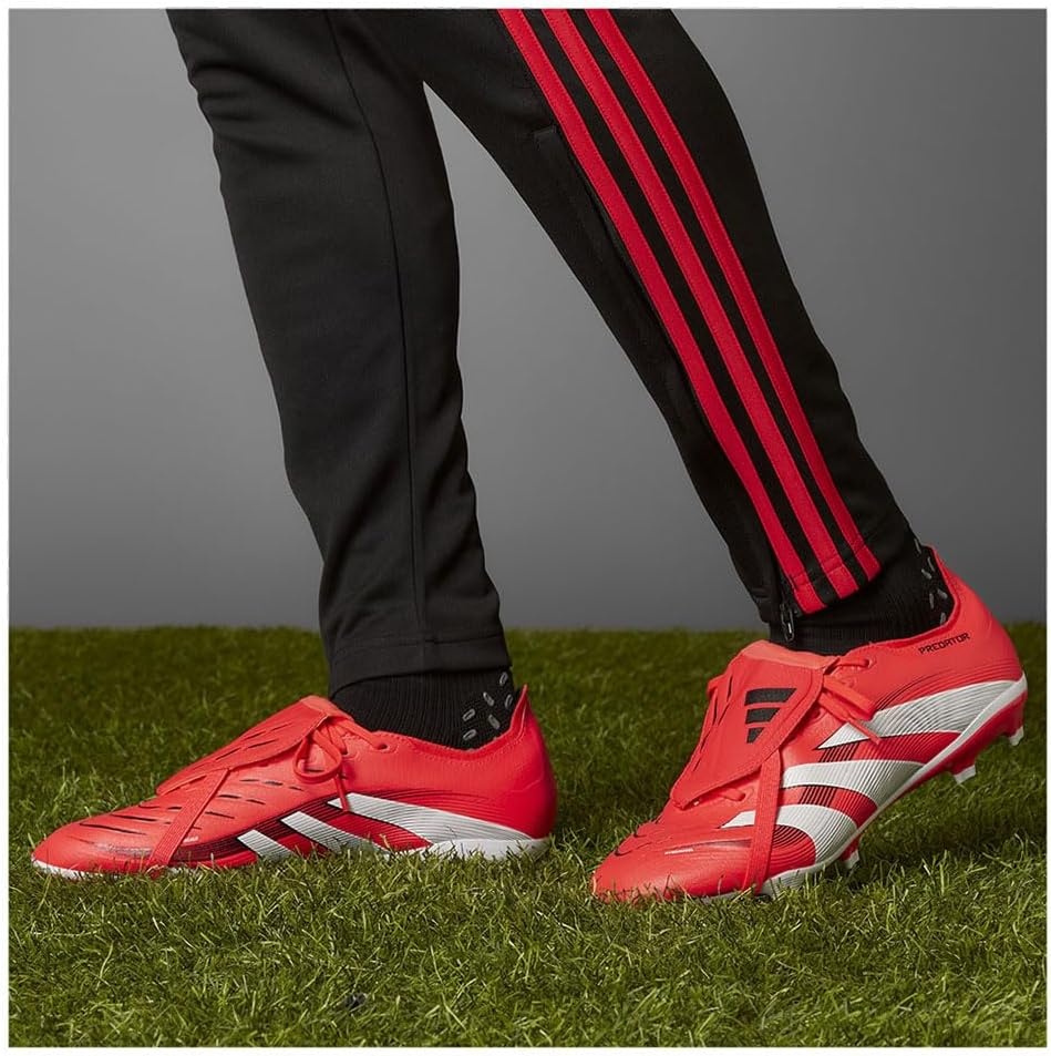 image:imageadidas UnisexAdult League Predator FoldOver Tongue FirmMulti Ground CleatLucid Red Cloud White Core Black